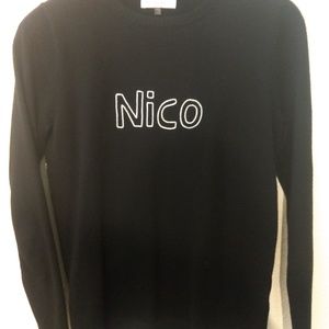 Bella Freud Black Nico Superstar Sweater Size S